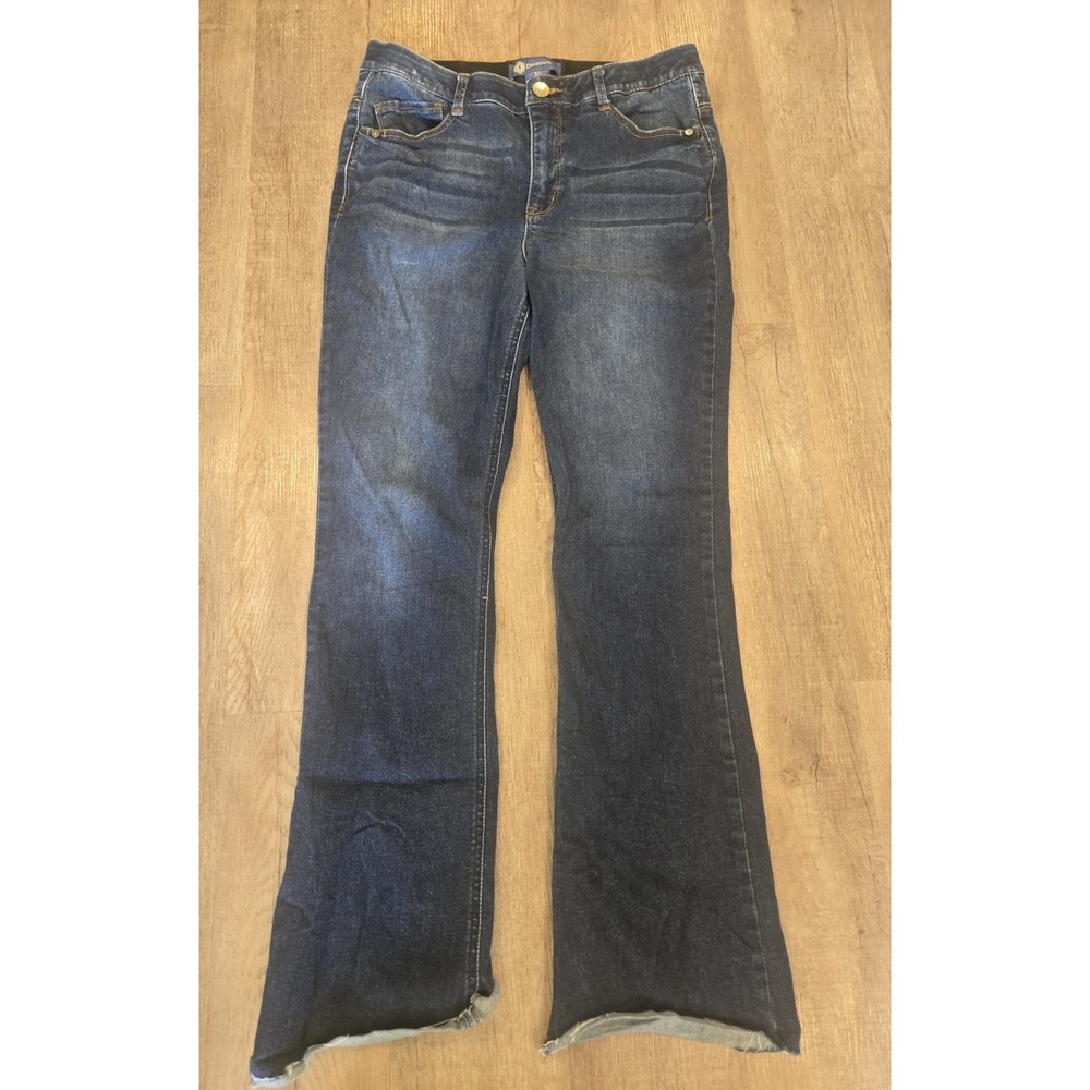 Democracy AB‎ Technology Women's Jeans Bootcut Raw Hem Size 10 Blue